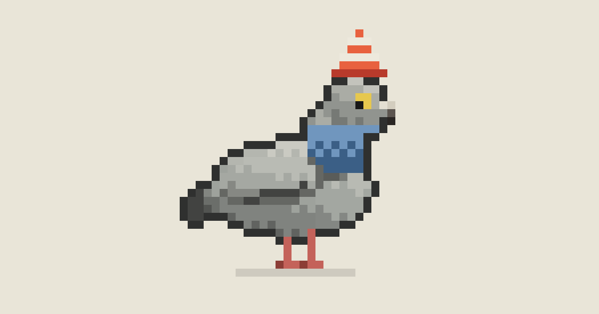 I built a website with over a million pixelated pigeons. People can create their own, or adopt one!